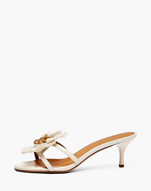 233-6102912-0501 Туфли летние женские нат.кожа-текстиль/нат.кожа молочн, Mascotte