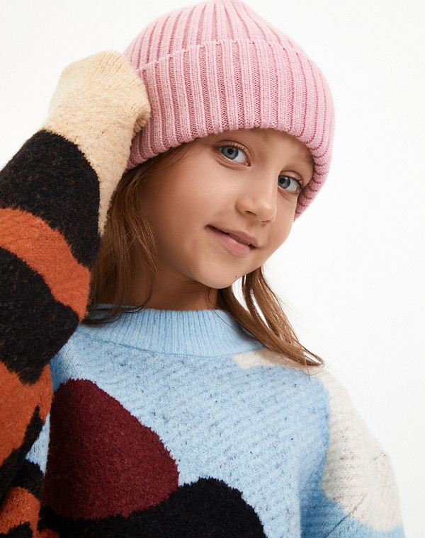 781-3245-2406 Шапка мальч./девич. текстиль розов, Mascotte JUNIOR