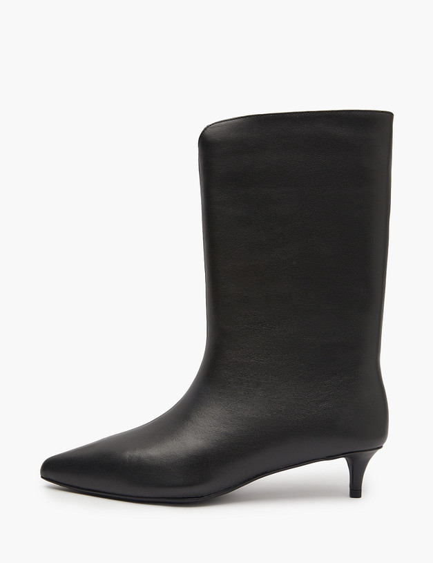 Черные женские ботильоны из натуральной кожи MASCOTTE 195-421321-3100M | ракурс 1