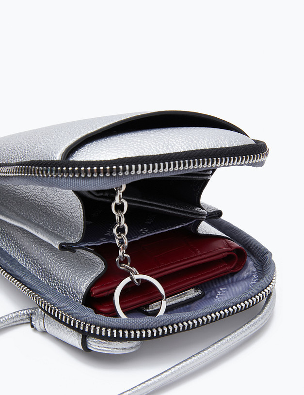 Серебристая женская сумка MASCOTTE 610-3101-6016 | ракурс 7 Серебристая женская сумка MASCOTTE 610-3101-6016 | ракурс 7