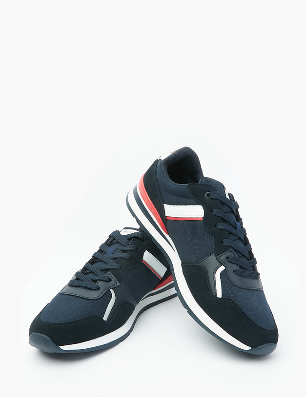 Синие мужские кроссовки с акцентами MASCOTTE 189-2114523-0203 | ракурс 7