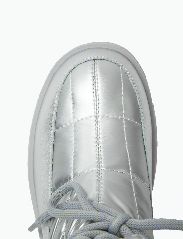 Серебристые женские дутики MASCOTTE 36-321321-0216 | ракурс 4 Серебристые женские дутики MASCOTTE 36-321321-0216 | ракурс 4