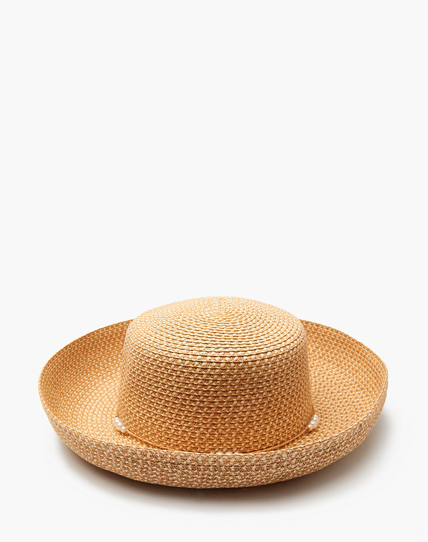 783-4101-1009 Шляпа женская целлюлоза-текстиль беж, Mascotte