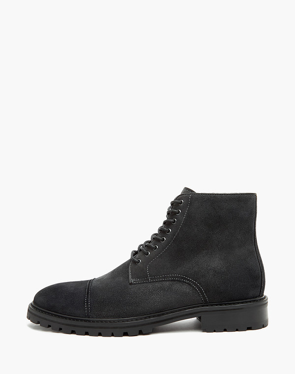 22-321931-3286M Ботинки мужские велюр/мех-нат.кожа серый, Mascotte