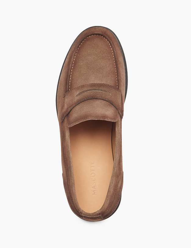 Коричневые мужские лоферы MASCOTTE 175-511211-3258M | ракурс 5 Коричневые мужские лоферы MASCOTTE 175-511211-3258M | ракурс 5