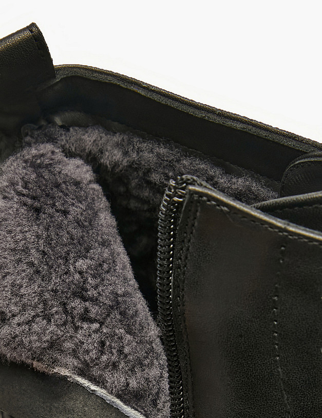 Черные мужские зимние ботинки MASCOTTE 175-525431-0102 | ракурс 6 Черные мужские зимние ботинки MASCOTTE 175-525431-0102 | ракурс 6