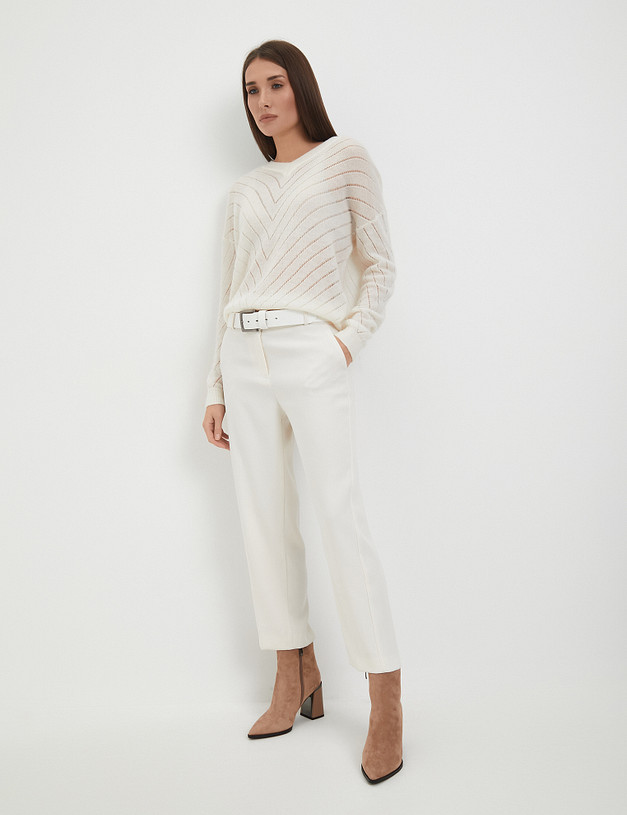 Молочный женский джемпер MASCOTTE 852-3202-2401 | ракурс 7