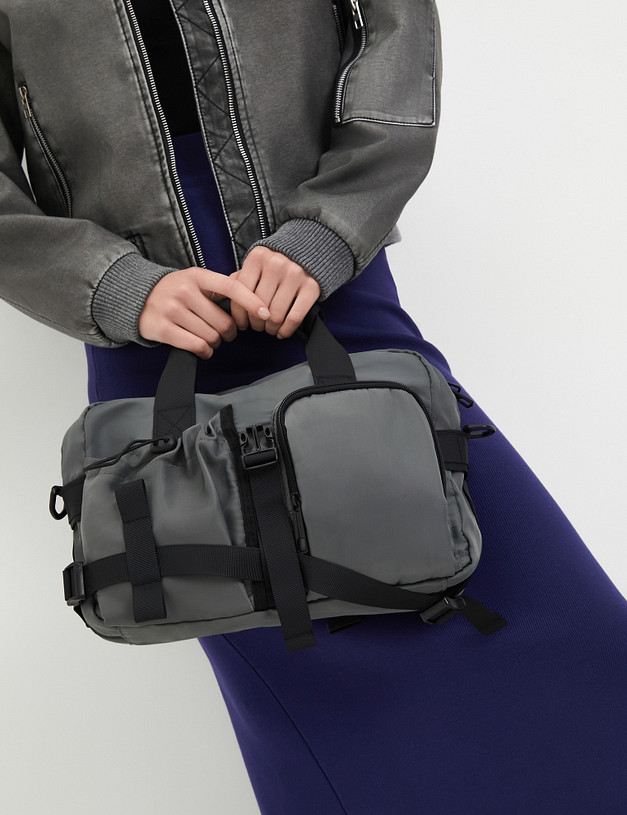 Серая женская спортивная сумка MASCOTTE 679-3205-210 | ракурс 1