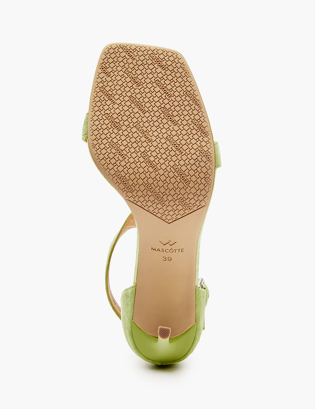 Зеленые женские босоножки на шпильке MASCOTTE 175-412913-4638M | ракурс 5