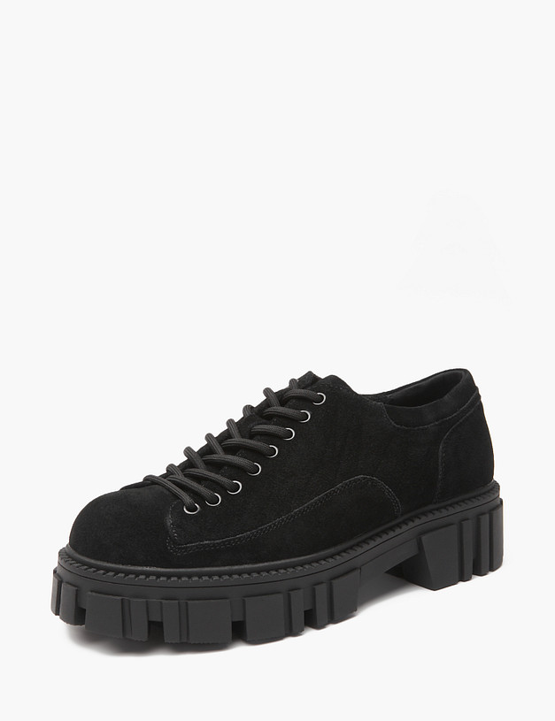 Черные женские полуботинки на массивной подошве MASCOTTE 98-420121-0202 | ракурс 3