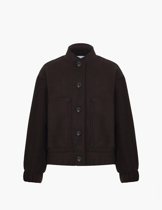 Темно-коричневый женский бомбер MASCOTTE 885-4202-2409 | ракурс 6