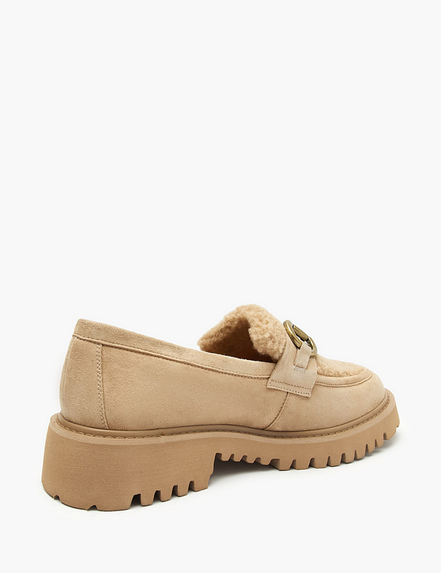 Бежевые женские лоферы MASCOTTE 126-520811-0608 | ракурс 3