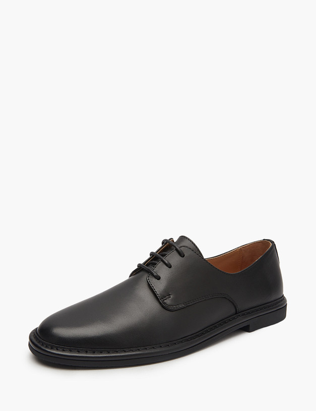 Черные женские дерби из кожи MASCOTTE 22-5161713-3501M | ракурс 2