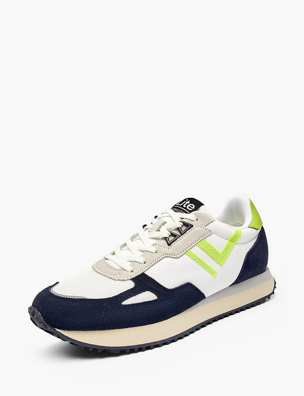 Синие мужские кроссовки MASCOTTE 181-512123-0203 | ракурс 2