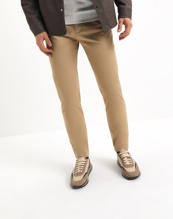 128-311011-0208 Полуботинки для активного отдыха мужские велюр-текстиль/текстиль-нат.кожа беж, Mascotte