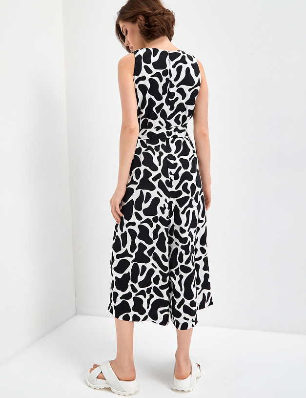 Женский летний комбинезон с принтом MASCOTTE 790-3103-2402 | ракурс 3