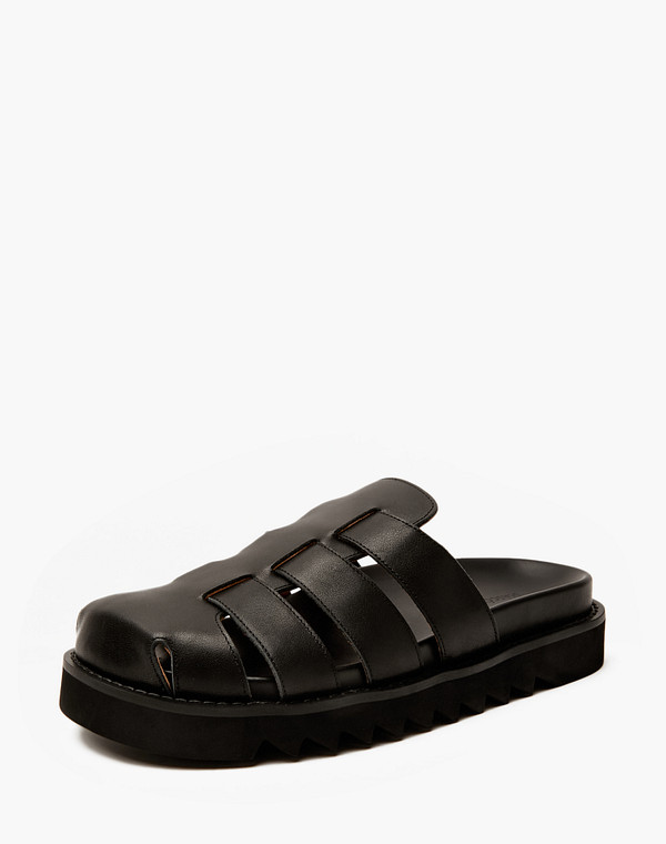 47-4127013-3100M Туфли летние женские нат.кожа/нат.кожа черн, Mascotte