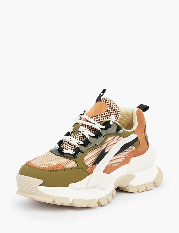 Массивные женские кроссовки MASCOTTE 234-213221-0104 | ракурс 3 Массивные женские кроссовки MASCOTTE 234-213221-0104 | ракурс 3