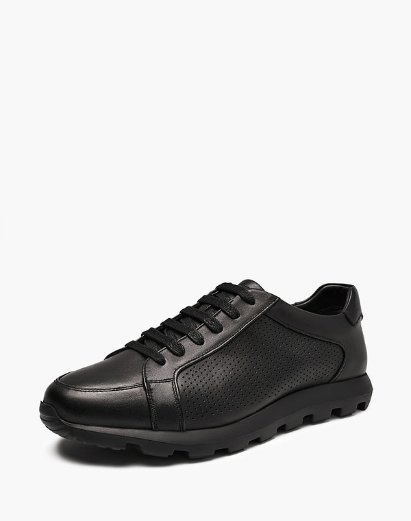 128-515825-0102 Полуботинки для активного отдыха мужские нат.кожа/текстиль-нат.кожа черн, Mascotte