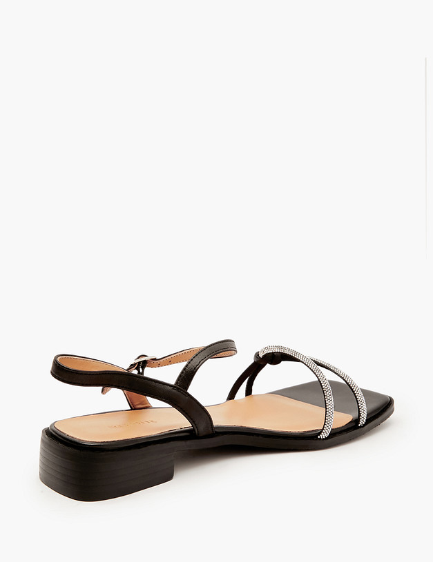 Черные женские сандалии MASCOTTE 126-411011-0602 | ракурс 4 Черные женские сандалии MASCOTTE 126-411011-0602 | ракурс 4