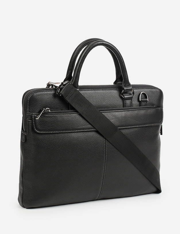 Черный мужской портфель MASCOTTE 622-1213-102 | ракурс 3