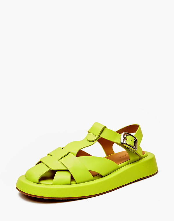 172-4121914-6547M Туфли летние женские нат.кожа/нат.кожа зелен, Mascotte