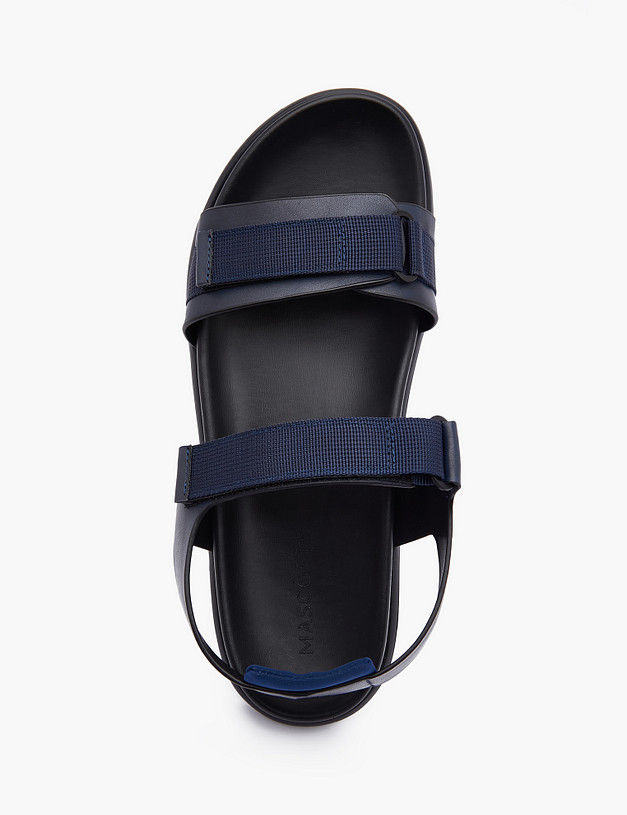 Синие мужские сандалии MASCOTTE 128-313665-0103 | ракурс 4