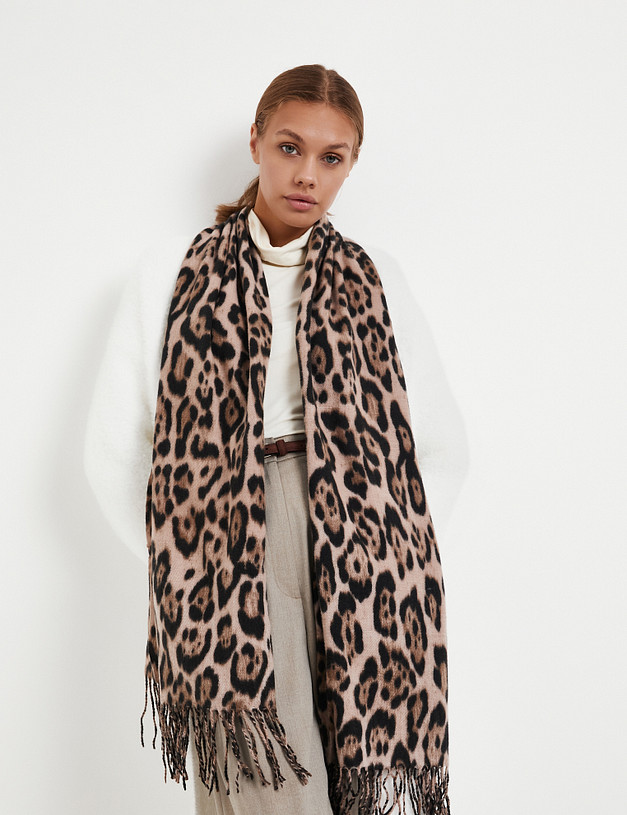 Коричневый женский шарф MASCOTTE 766-5212-2409 | ракурс 1