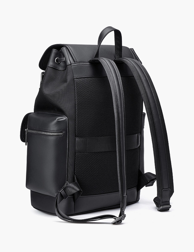 Черный мужской рюкзак MASCOTTE 604-5128-202 | ракурс 4 Черный мужской рюкзак MASCOTTE 604-5128-202 | ракурс 4