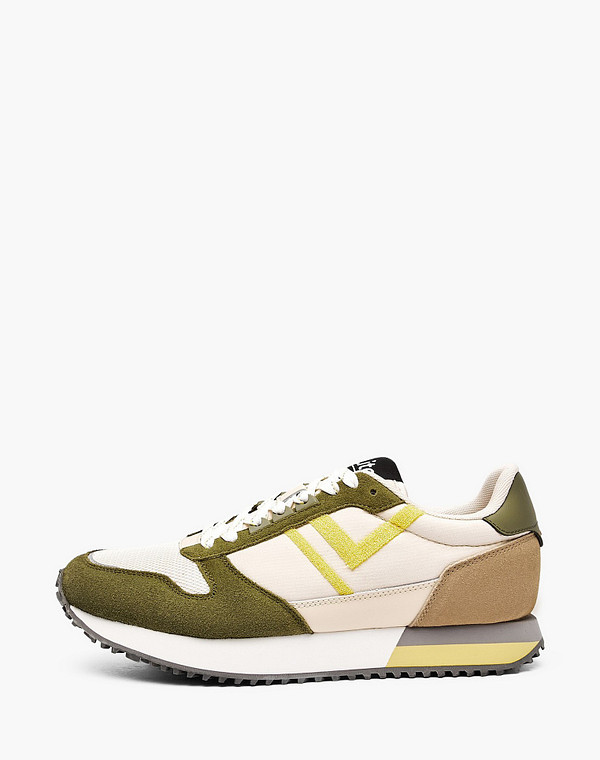 181-512122-0204 Полуботинки для активного отдыха мужские текстиль-велюр/текстиль молочн-зелен, Lite by Mascotte