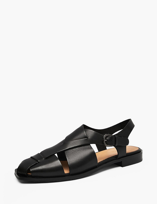 Черные женские сандалии MASCOTTE 22-6121095-0102 | ракурс 2