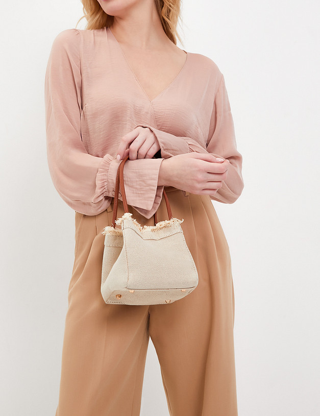 Бежевая женская сумка MASCOTTE 647-4119-208 | ракурс 1