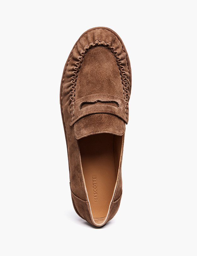 Коричневые женские лоферы MASCOTTE 234-614111-0609 | ракурс 4