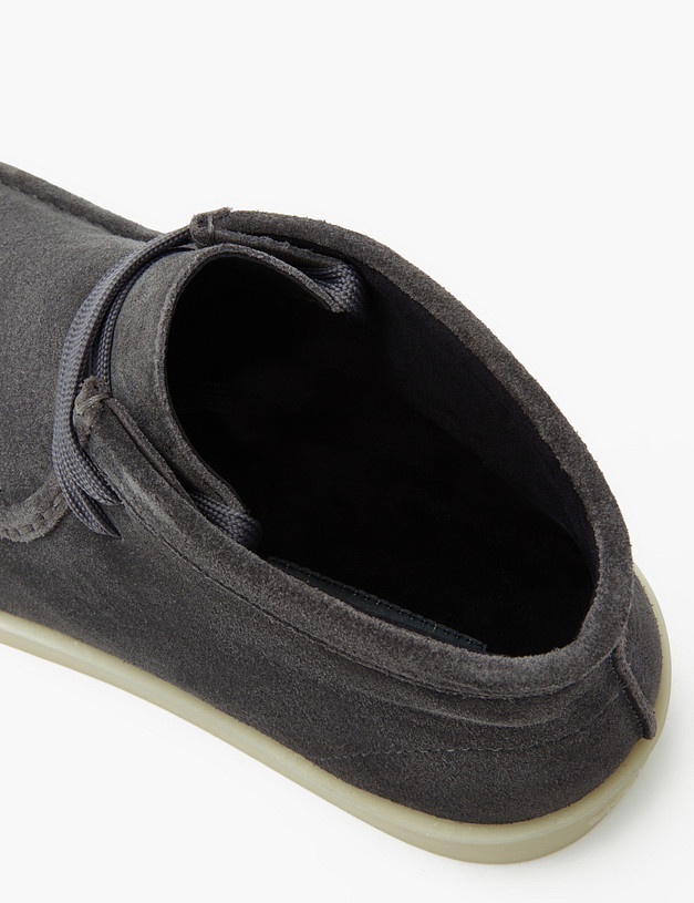 Серые велюровые мужские ботинки MASCOTTE 22-3170621-3276M | ракурс 6 Серые велюровые мужские ботинки MASCOTTE 22-3170621-3276M | ракурс 6