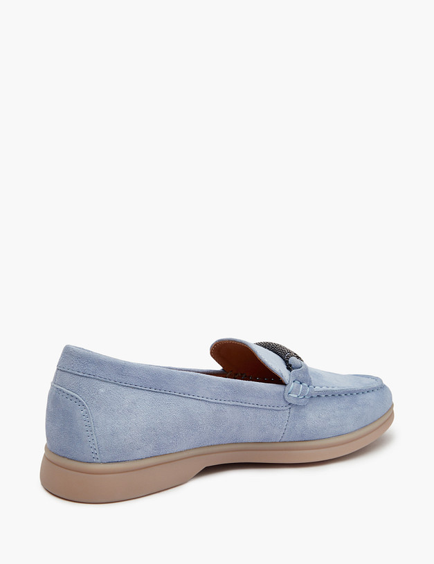 Голубые женские лоферы MASCOTTE 22-5160513-3662M | ракурс 5
