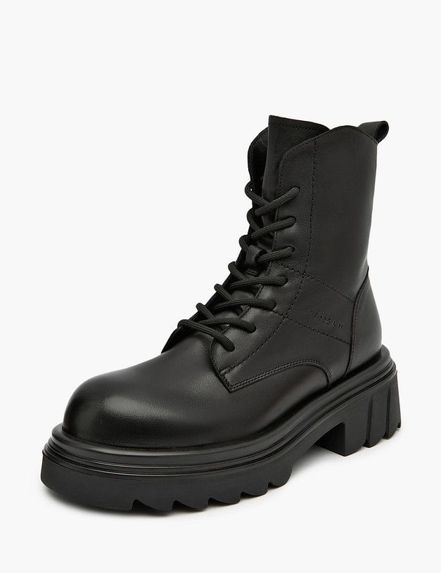 Черные женские зимние ботинки MASCOTTE 58-322131-0102 | ракурс 2