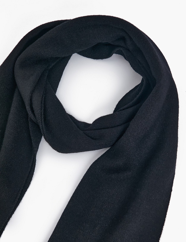 Черный мужской шарф MASCOTTE 766-5201-2402 | ракурс 3