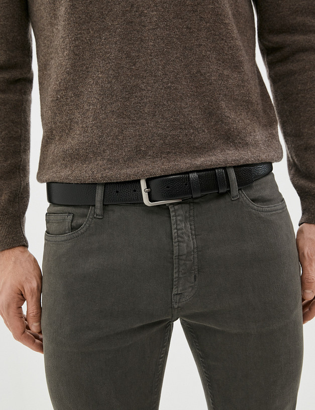 Мужской ремень из натуральной черной кожи MASCOTTE 727-0232-102 | ракурс 1 Мужской ремень из натуральной черной кожи MASCOTTE 727-0232-102 | ракурс 1