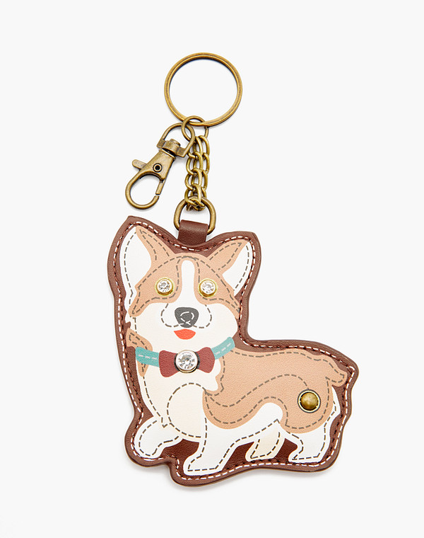 602-3129-608 Брелок жен. и.кожа/б.п. беж-корич, Mascotte