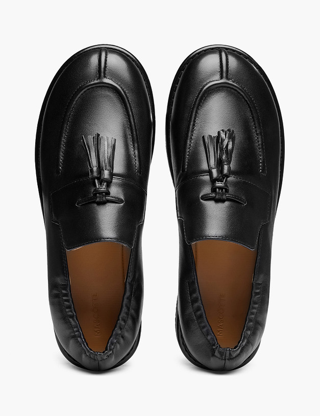 Черные женские лоферы MASCOTTE 233-620211-3501M | ракурс 5