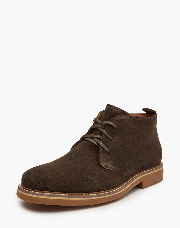 128-510121-2225M Ботинки мужские велюр/текстиль-нат.кожа корич, Mascotte