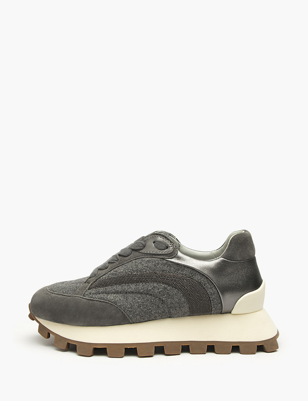 Серые женские кроссовки MASCOTTE 15-520216-3624M | ракурс 1