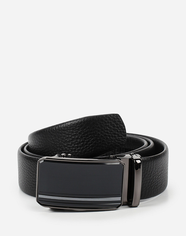 727-1107-102 Ремень муж. нат.кожа/нат.кожа черн, Mascotte