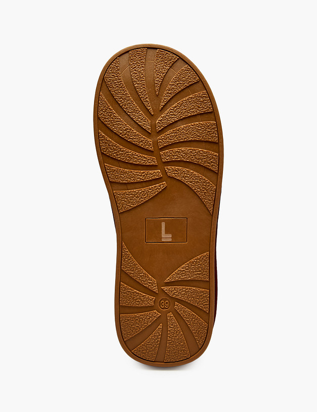 Бордовые женские зимние полуботинки MASCOTTE 234-526051-0205 | ракурс 5