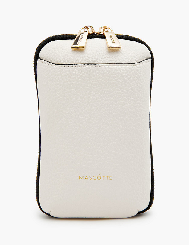 Белая женская сумка для мобильного MASCOTTE 610-3101-601 | ракурс 2