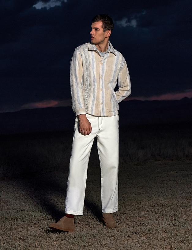 Бежевые мужские велюровые дезерты MASCOTTE 15-3272424-3258M | ракурс 1