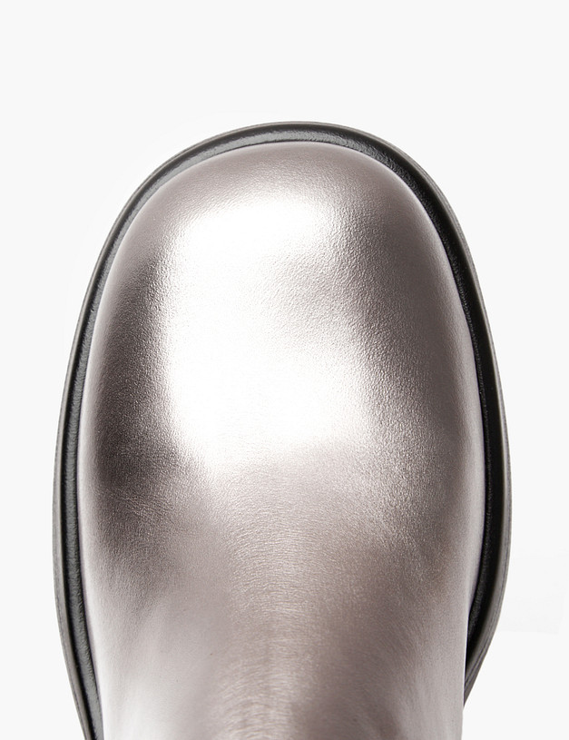 Серебристые женские челси на массивной подошве MASCOTTE 233-421523-0116 | ракурс 6