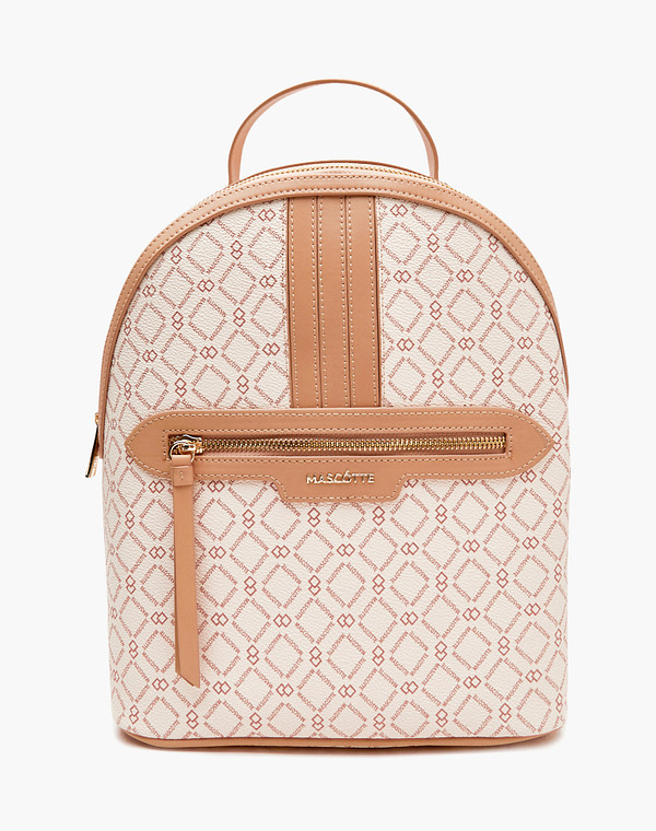 604-4146-601 Рюкзак женский и.кожа/текстиль молочн-беж, M, Mascotte