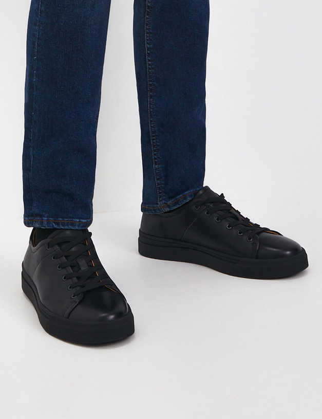 Черные мужские кеды из кожи MASCOTTE 22-5130116-0102 | ракурс 2 Черные мужские кеды из кожи MASCOTTE 22-5130116-0102 | ракурс 2