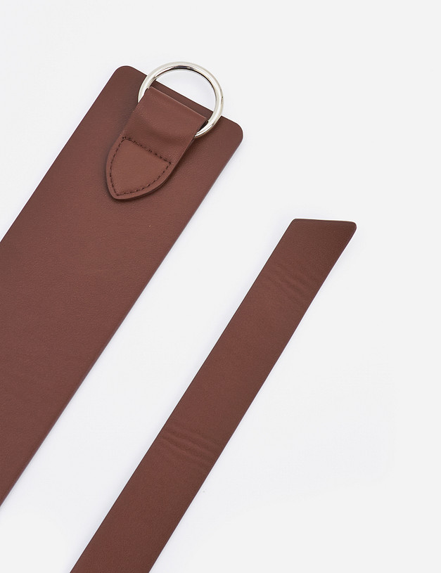 Бордовый женский ремень MASCOTTE 703-1205-605 | ракурс 2 Бордовый женский ремень MASCOTTE 703-1205-605 | ракурс 2